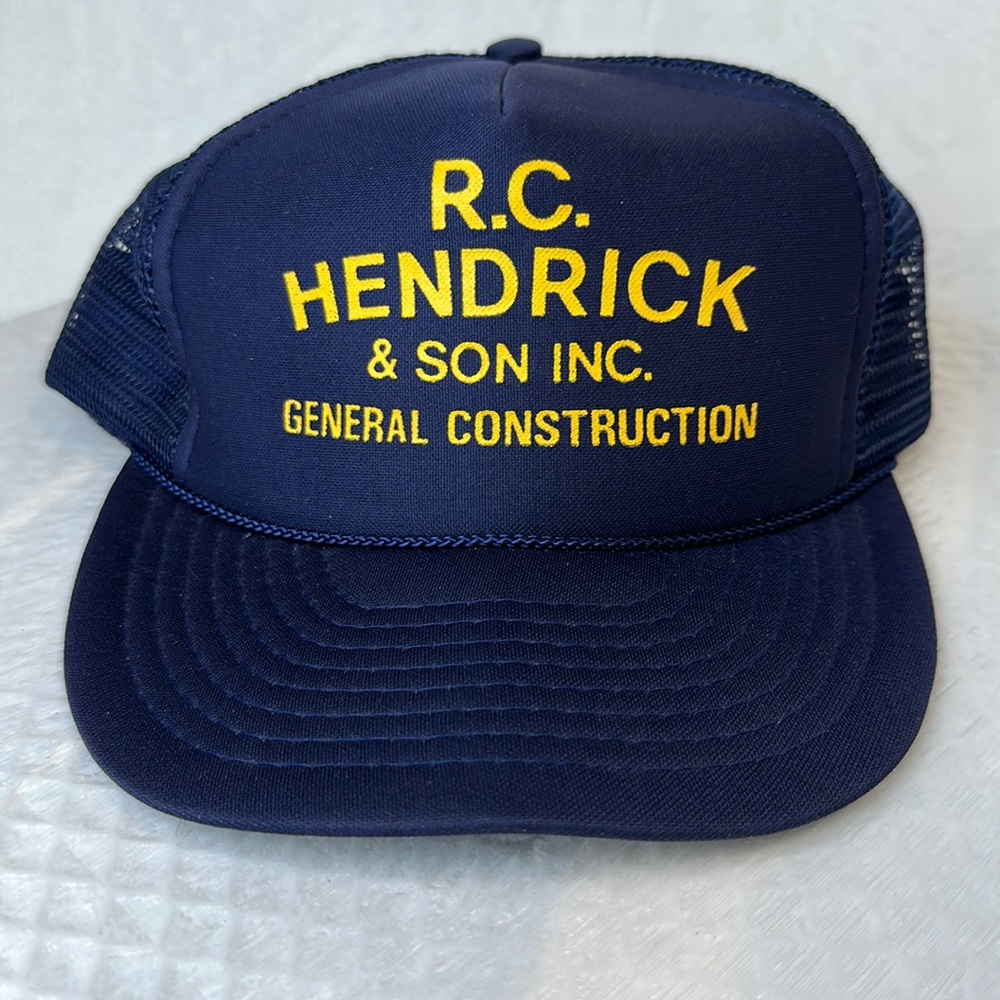 R.C. Hendricks & Son Inc Trucker Style Mesh Snapback Cap Hat Vintage